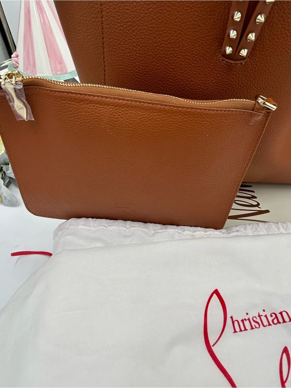Christian Louboutin structured leather